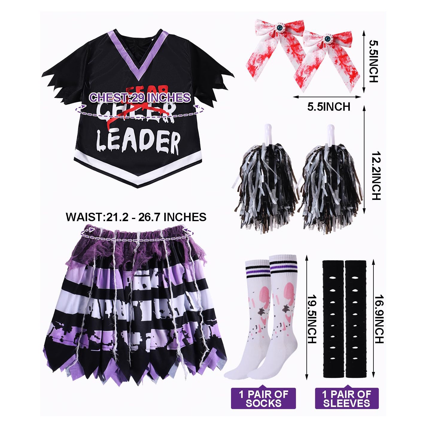Zombie Cheerleader Costume