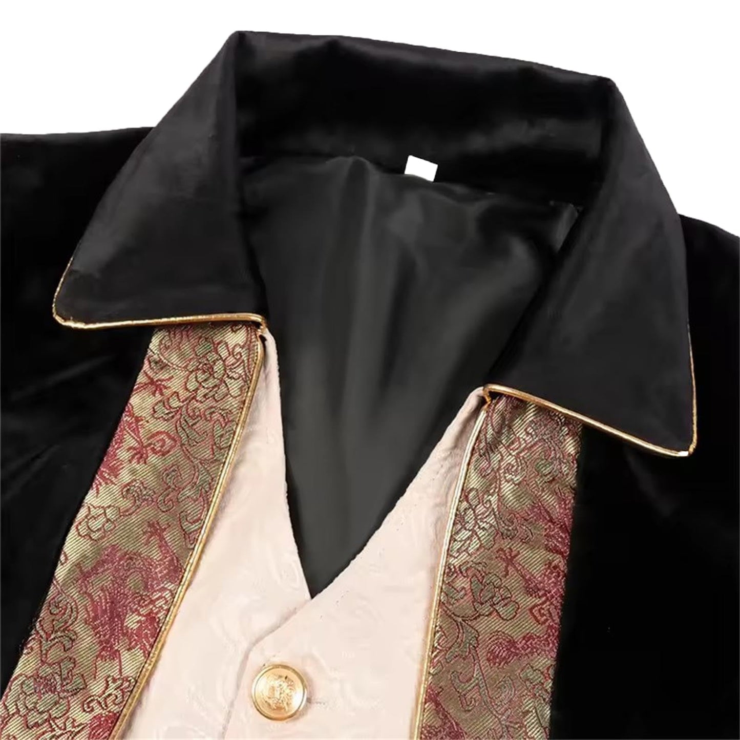 Men's Punk & Gothic Embroidered Tailcoat