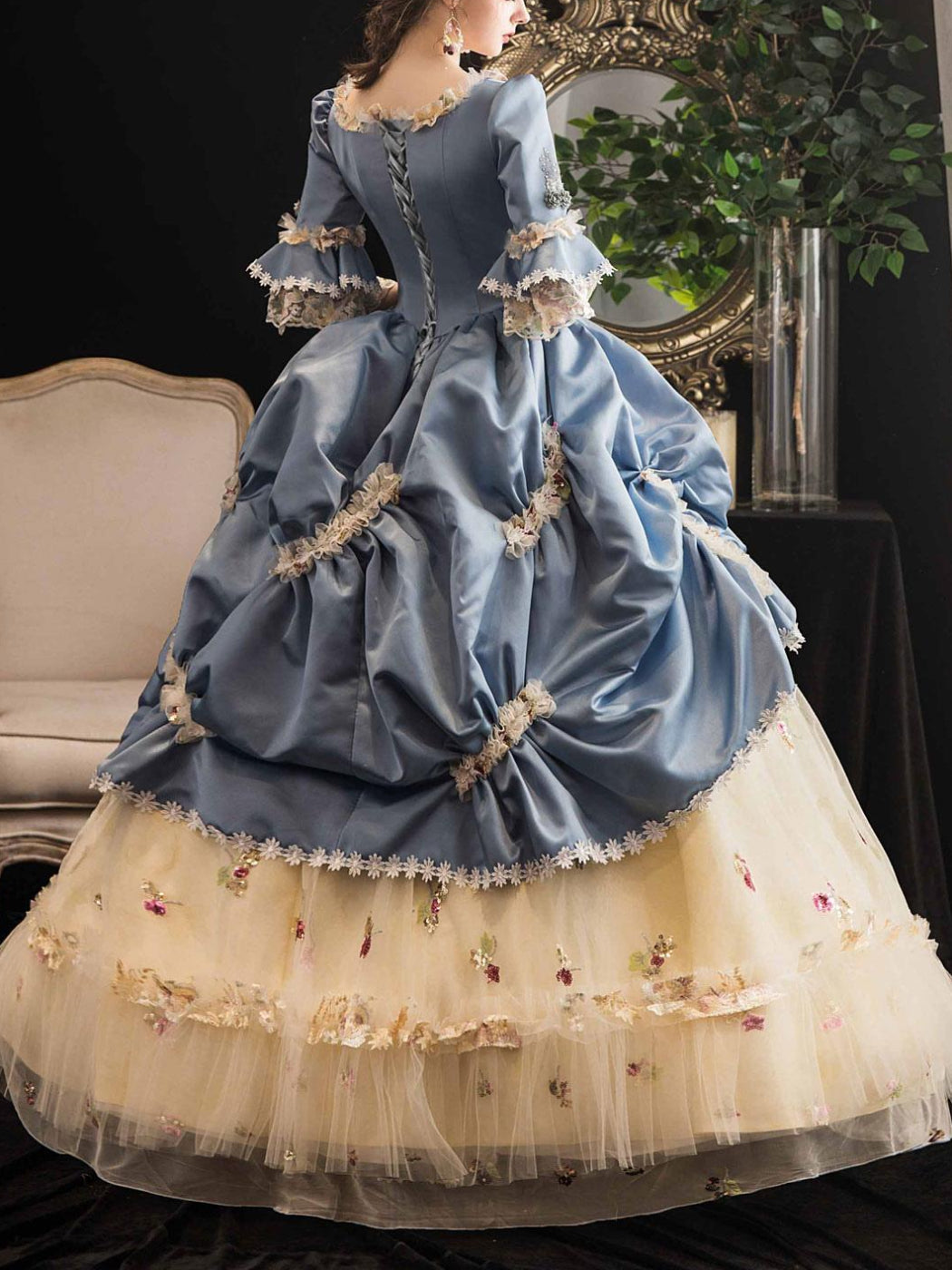 Rococo Marie Antoinette Style Gown Robe à la Polonaise