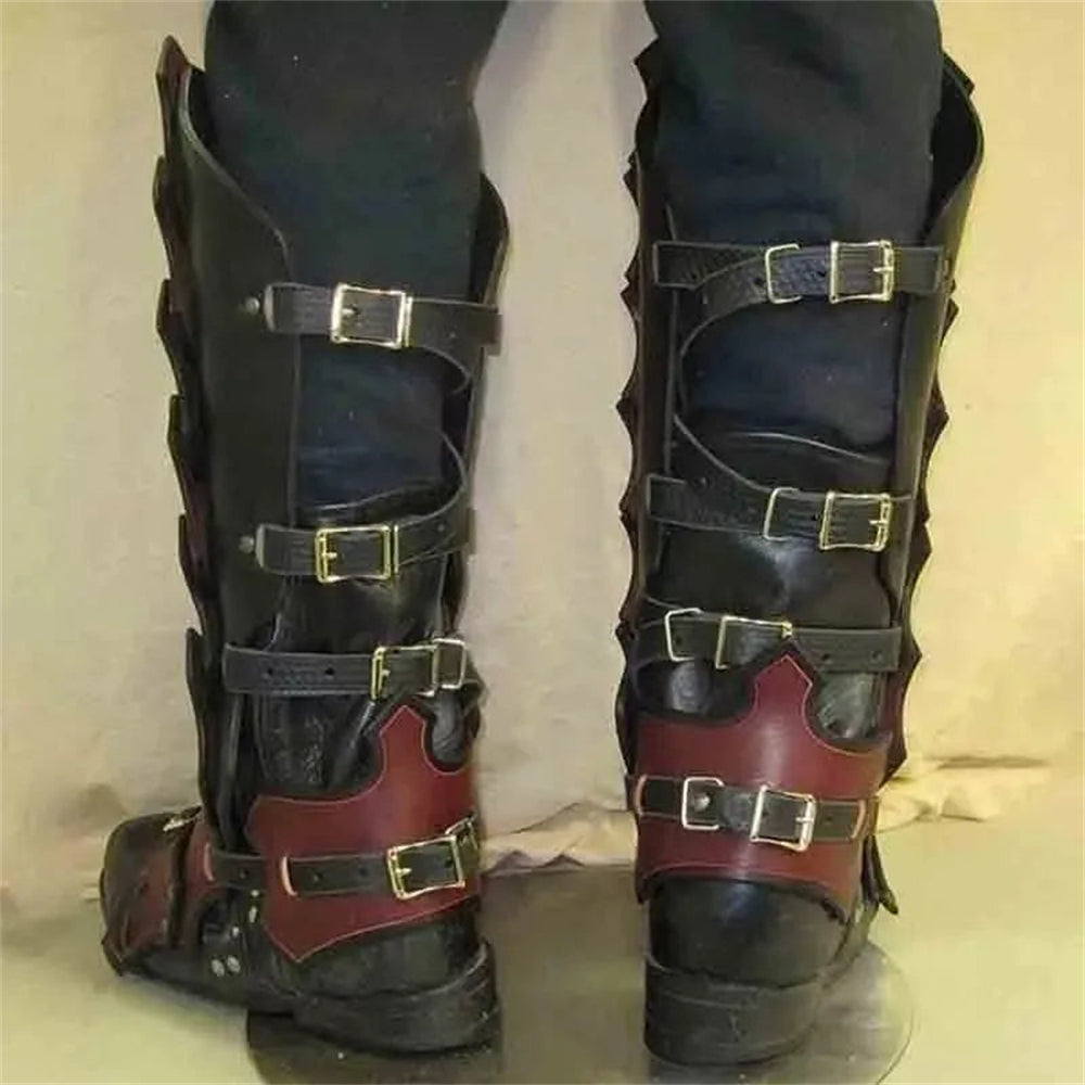 Unisex Gothic Medieval Legguards Boot Covers - Retrorobe