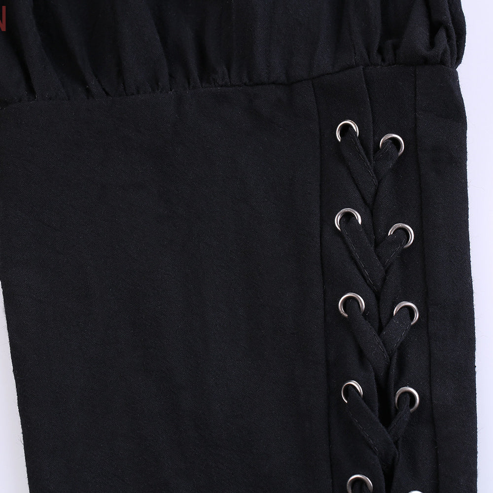 Retro Pirate Style Cotton Linen Pants - Retrorobe