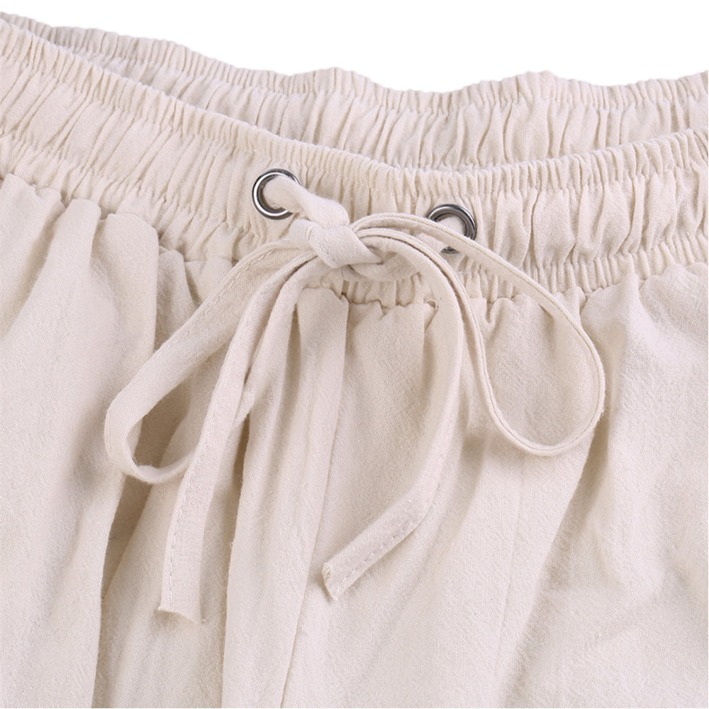 Retro Pirate Style Cotton Linen Pants - Retrorobe