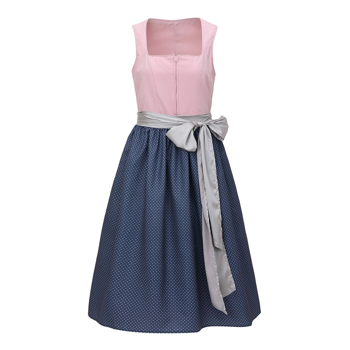 Oktoberfest Pink Vintage Dirndl Dress