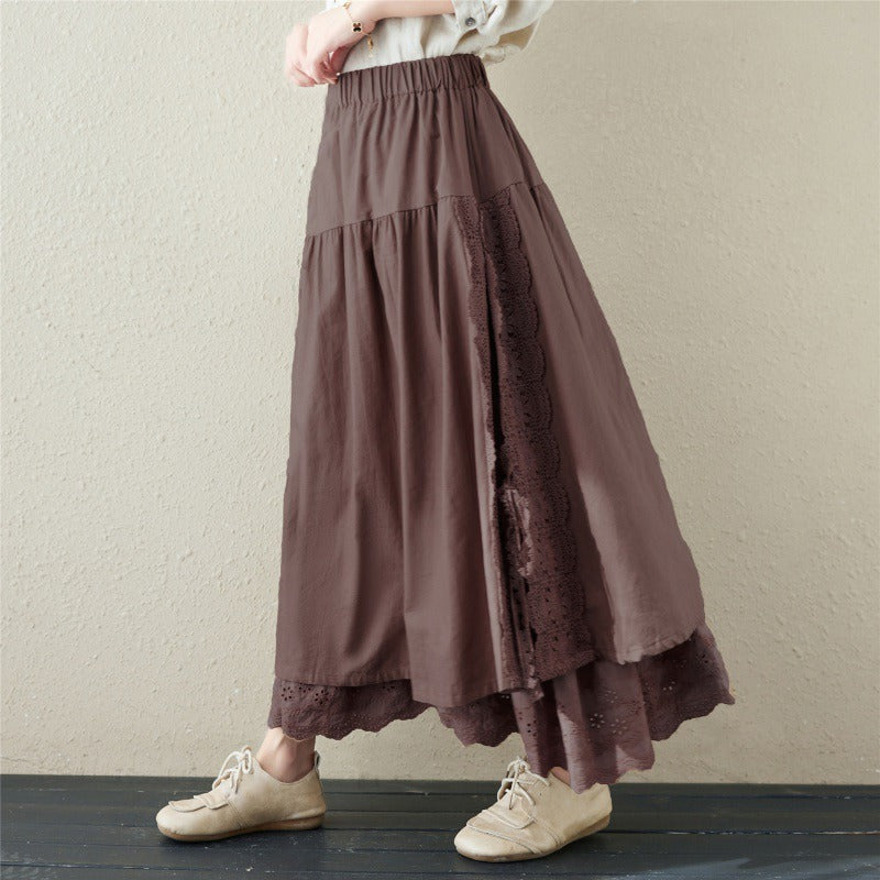 Medieval Two Layer Linen Skirt - Retrorobe