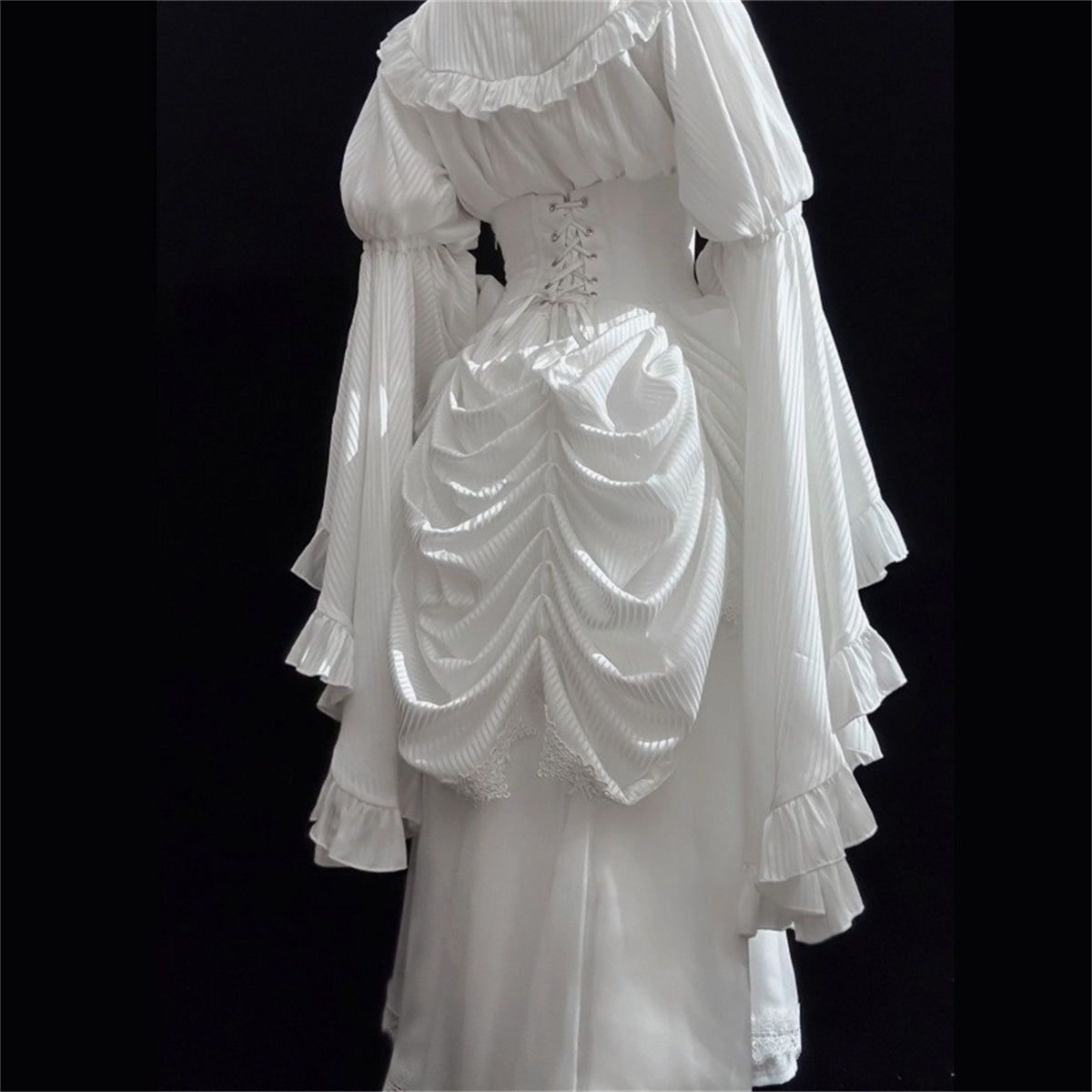 Retro Punk & Gothic Style Dress Set Two Piece Design