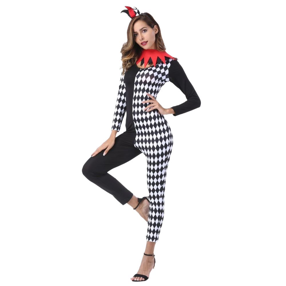 Clown Halloween Costume Full Body Suit