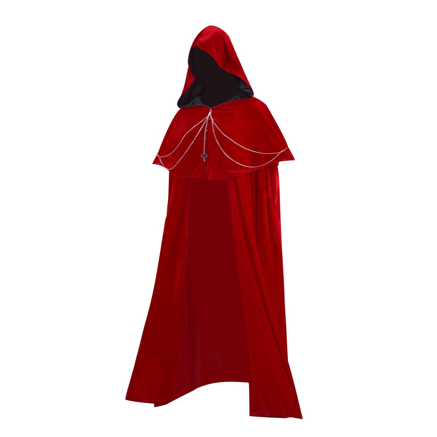 Cape à capuche rétro vintage médiévale Renaissance pour homme et femme, pour Halloween, carnaval, fête, LARP, Ren Faire, pour adulte