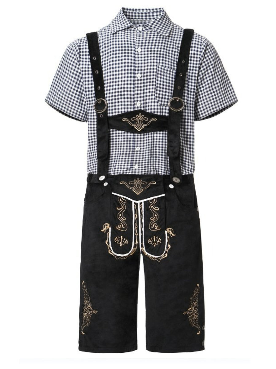 Oktoberfest Lederhosen Outfit with Shirt