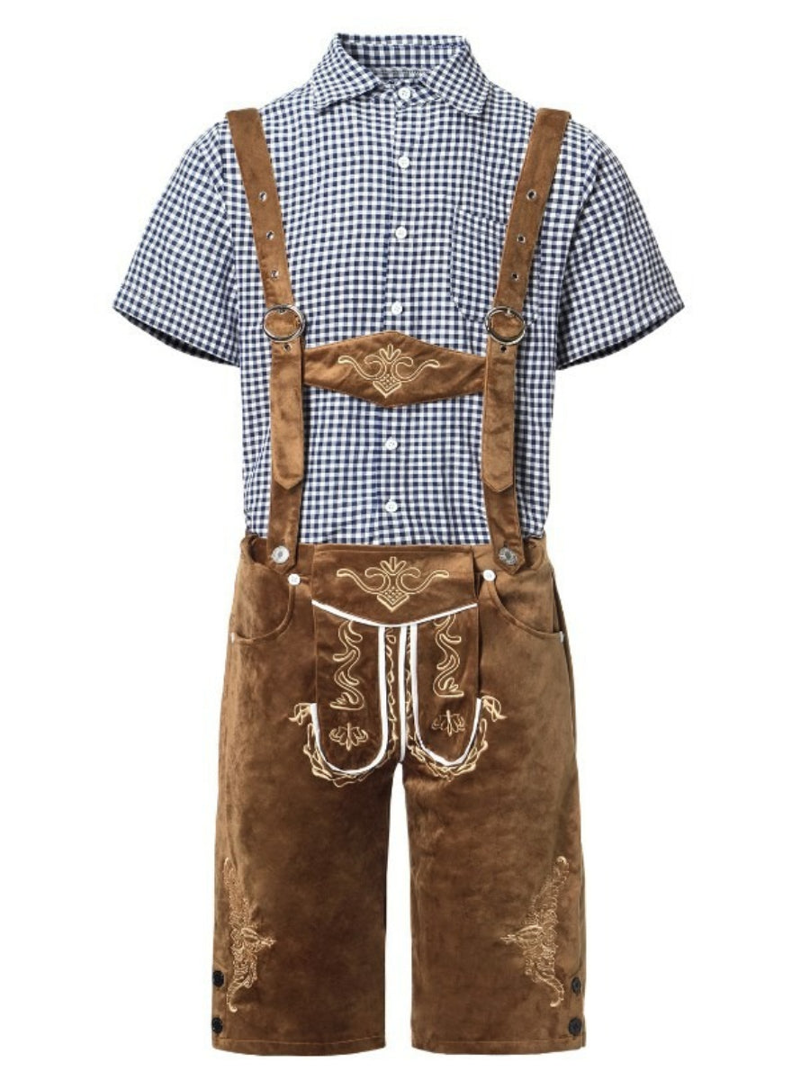 Oktoberfest Lederhosen Outfit with Shirt
