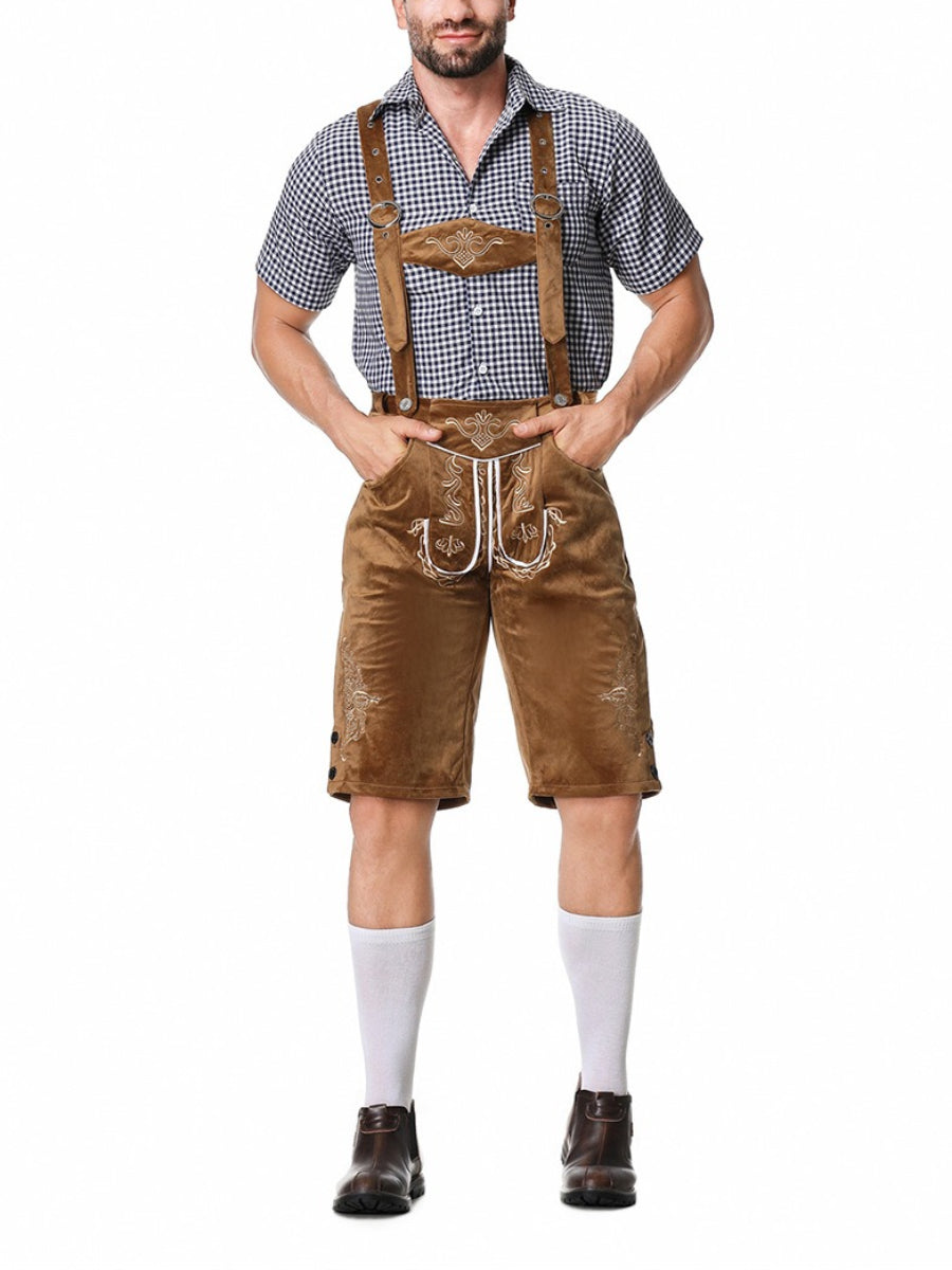 Oktoberfest Lederhosen Outfit with Shirt