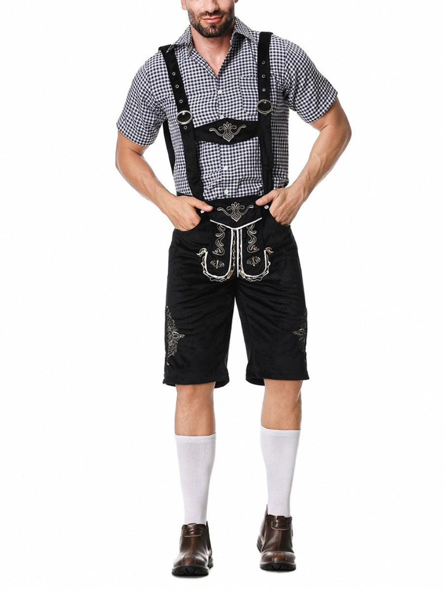 Oktoberfest Lederhosen Outfit with Shirt