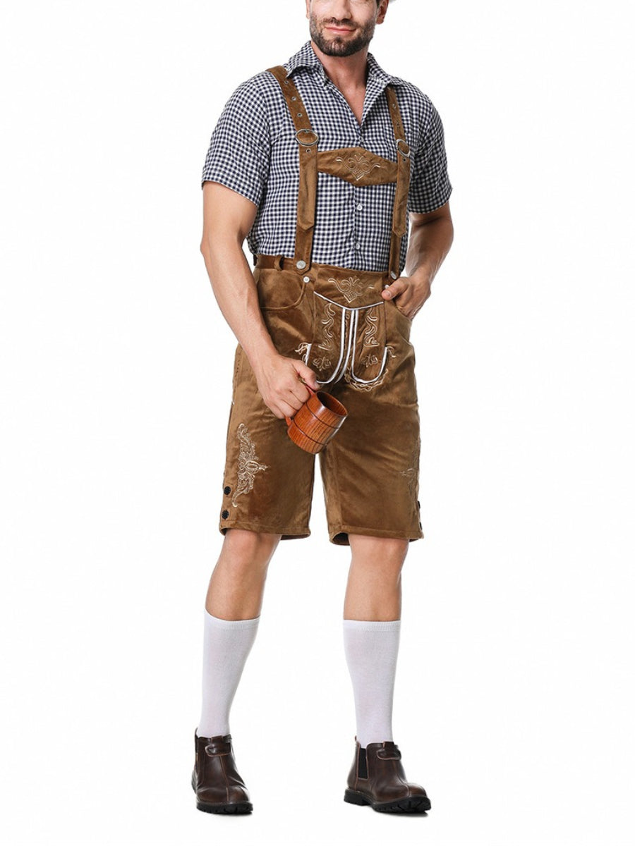 Oktoberfest Lederhosen Outfit with Shirt