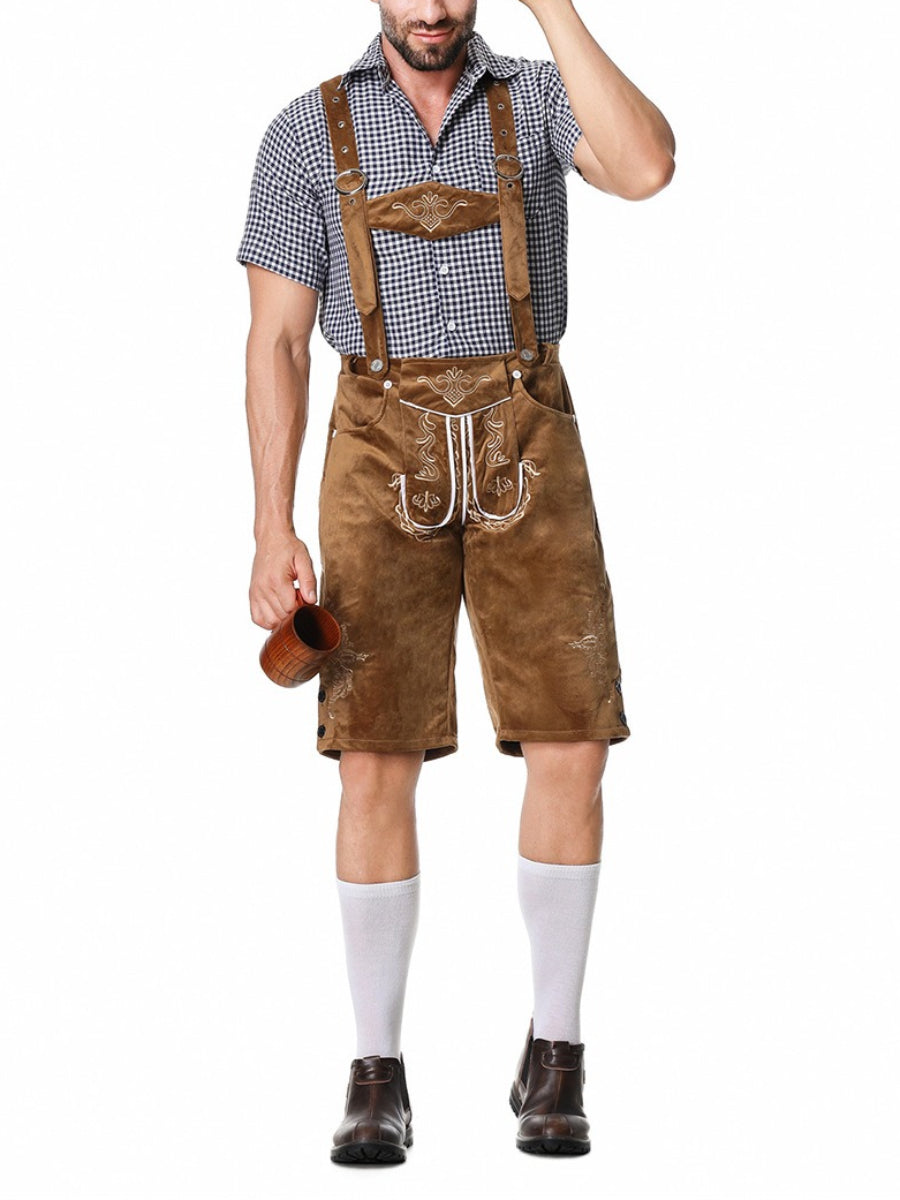 Oktoberfest Lederhosen Outfit with Shirt