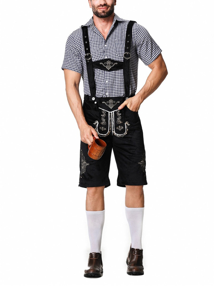 Oktoberfest Lederhosen Outfit with Shirt