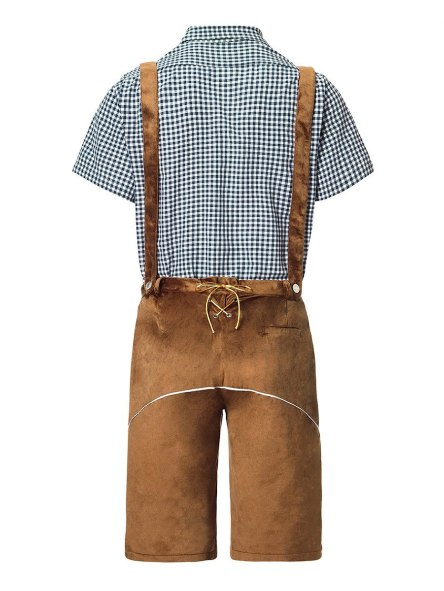 Oktoberfest Lederhosen Outfit with Shirt