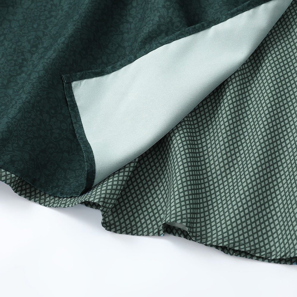 Oktoberfest Women's Deep Green Dirndl Dress with Apron