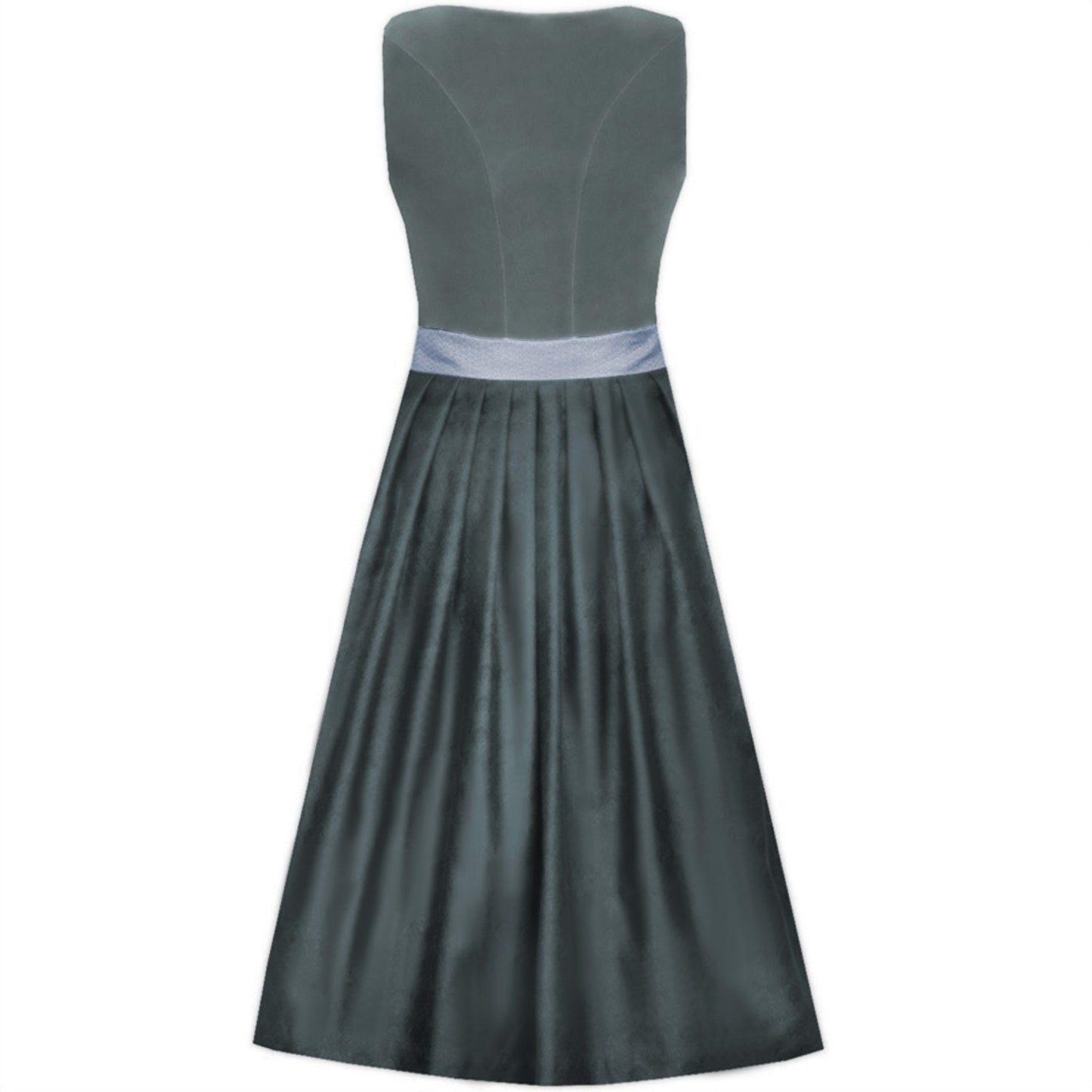 Oktoberfest Women's Grey Dirndl Dress with Apron