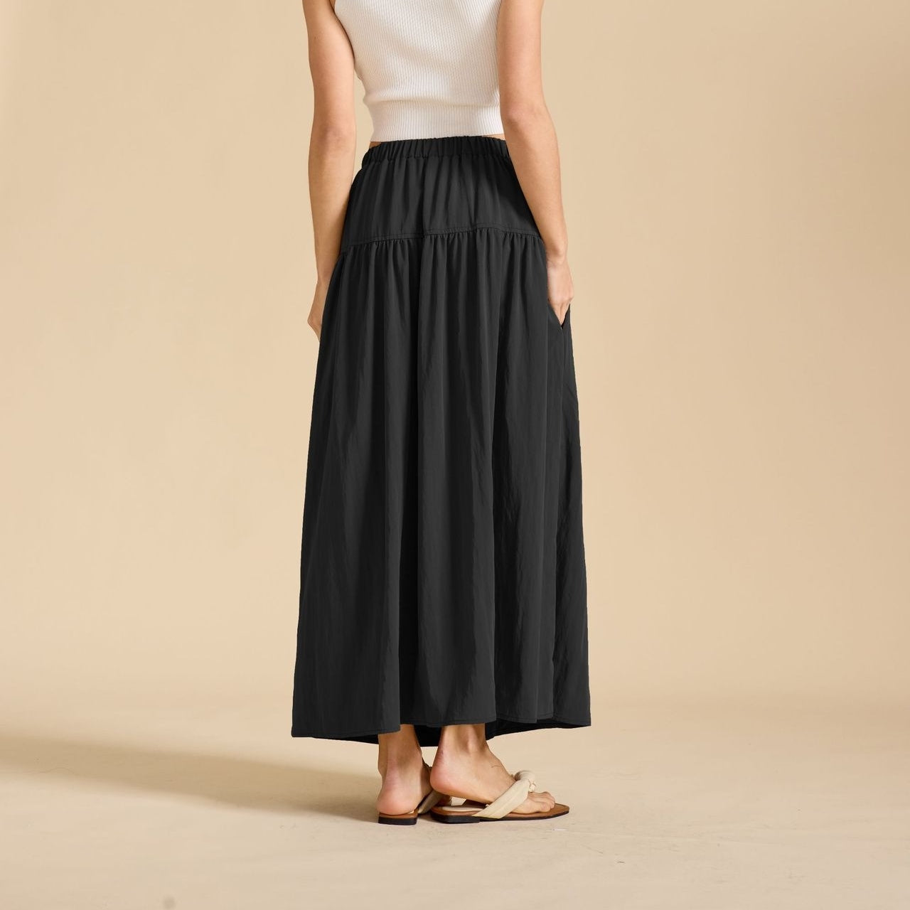 Maxirock mit hoher Taille im Renaissance-Stil