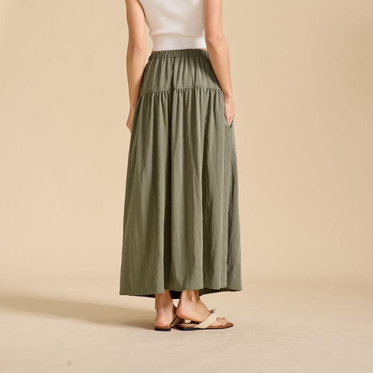 Maxirock mit hoher Taille im Renaissance-Stil