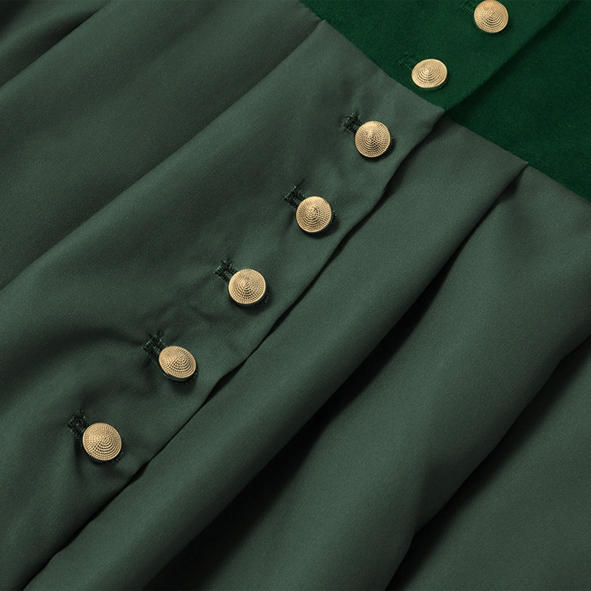 Oktoberfest Women's Deep Green Dirndl Dress with Apron