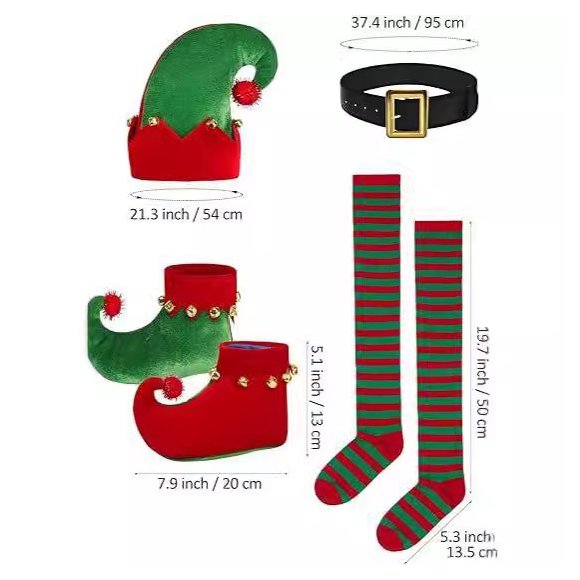 Girls' Christmas Elf Dress Costume