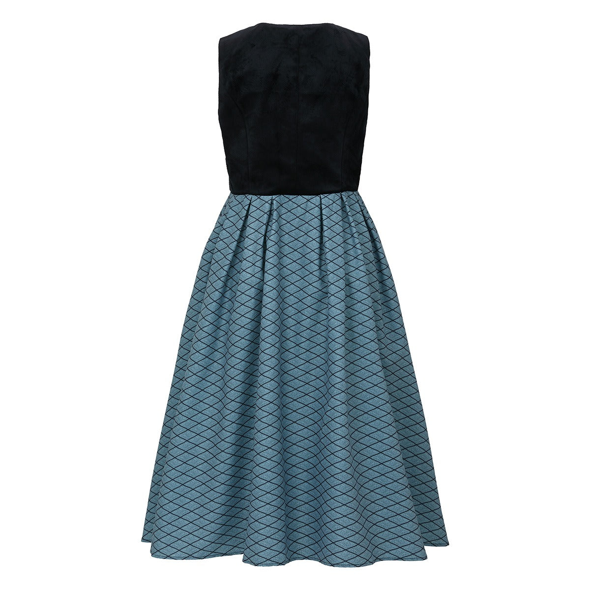Oktoberfest Damen Dirndl Schwarz Silber mit Schürze