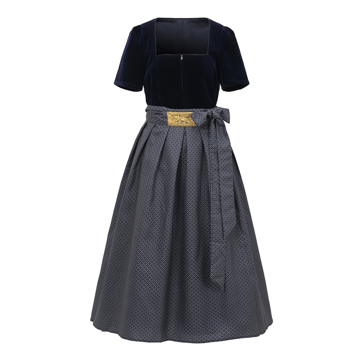 Oktoberfest Black Vintage Dirndl Dress