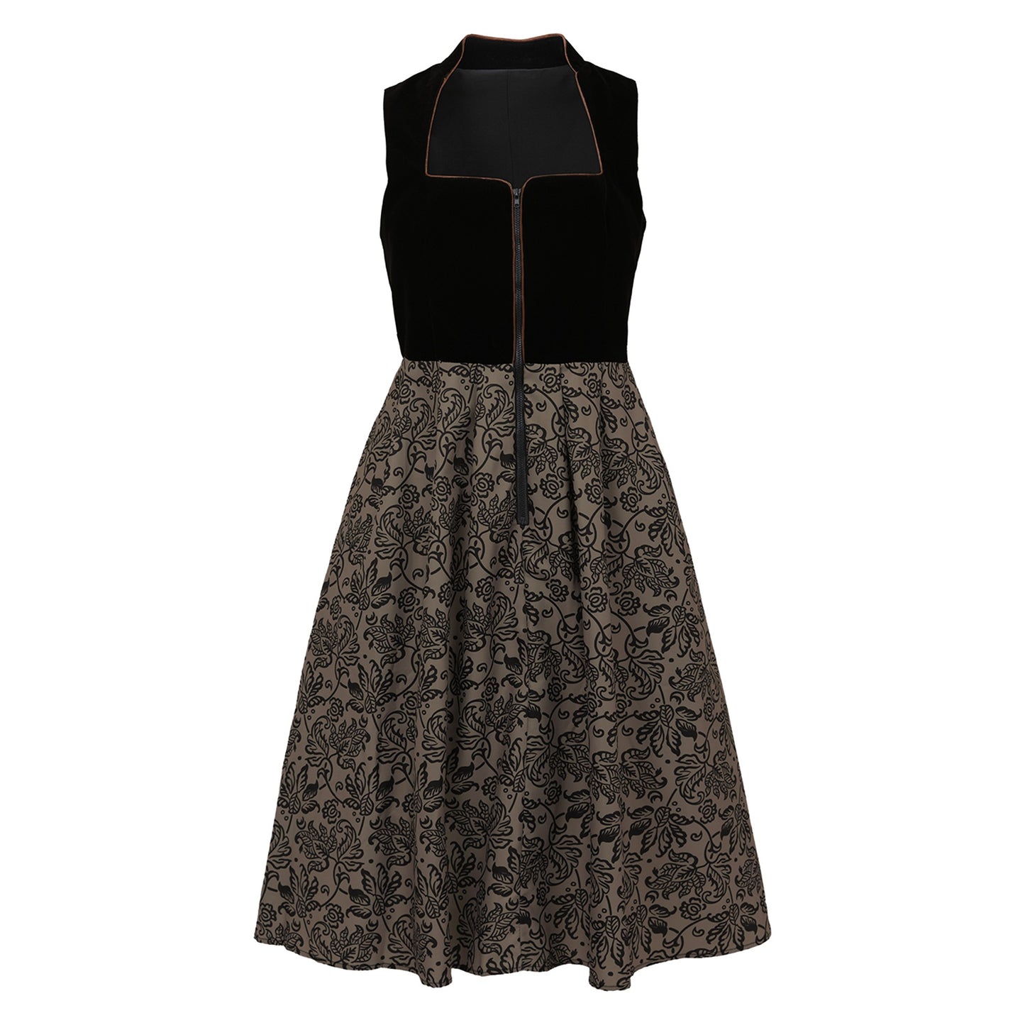 Oktoberfest Women's Bronze Dirndl Dress with Apron
