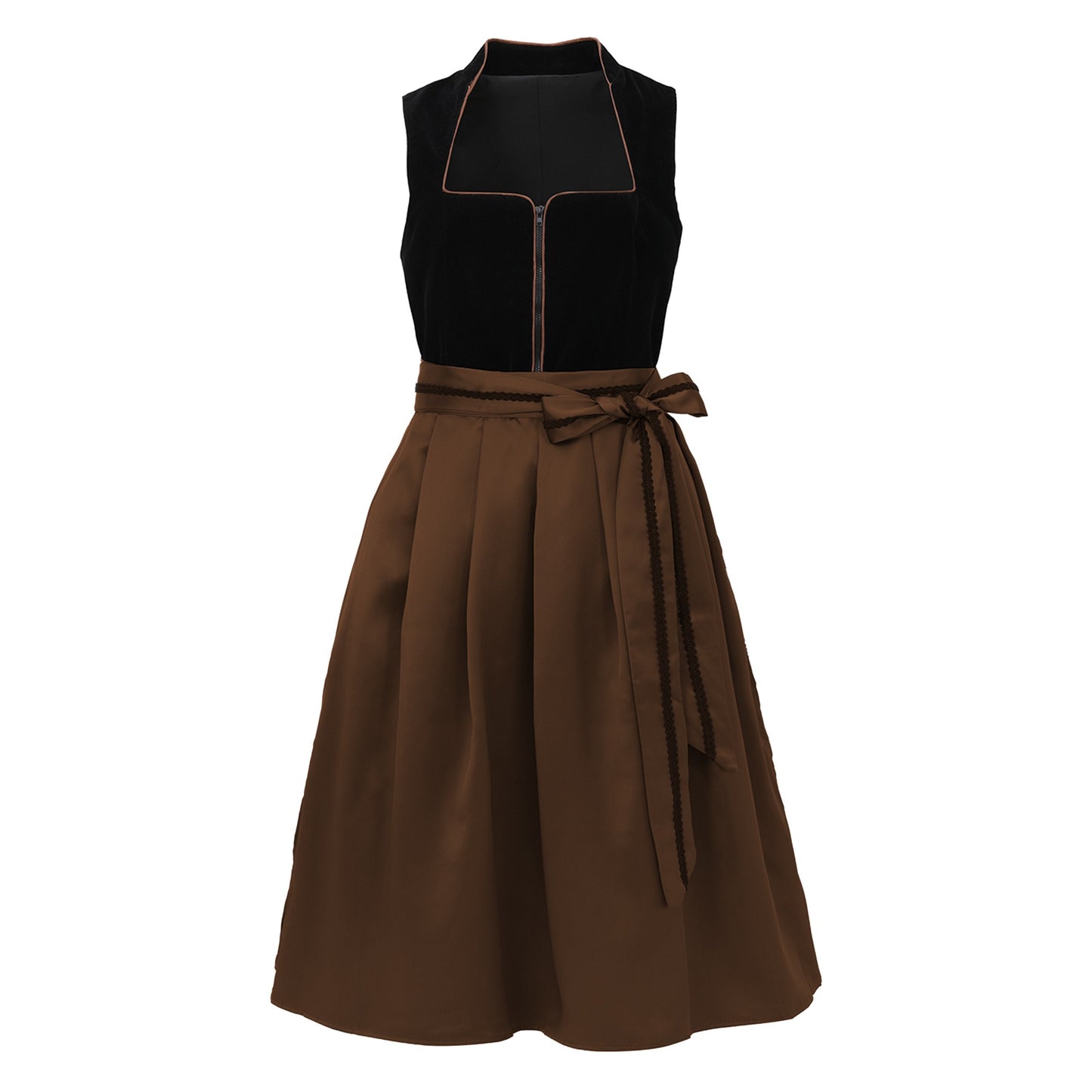 Oktoberfest Women's Bronze Dirndl Dress with Apron