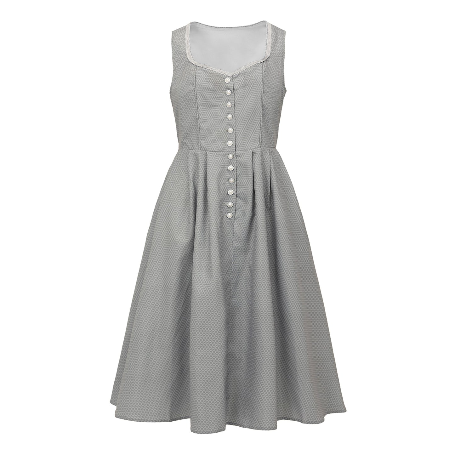 Oktoberfest Kakhi Classic Dirndl Dress with Apron