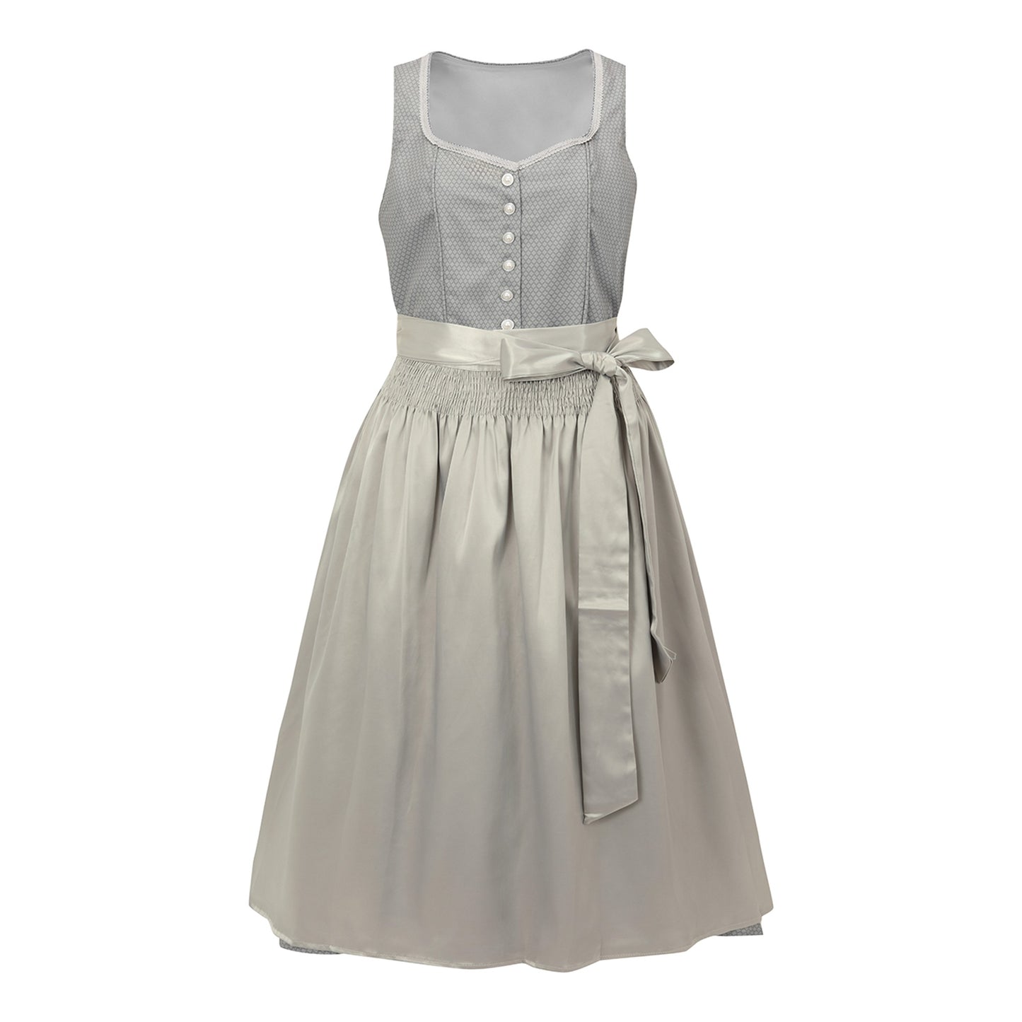 Oktoberfest Kakhi Classic Dirndl Dress with Apron