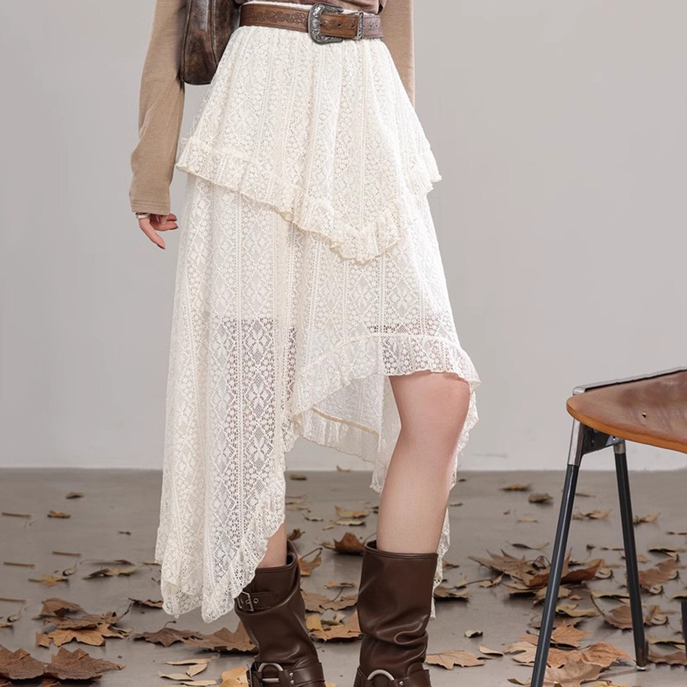 Medieval Rustic Lace Skirt - Retrorobe