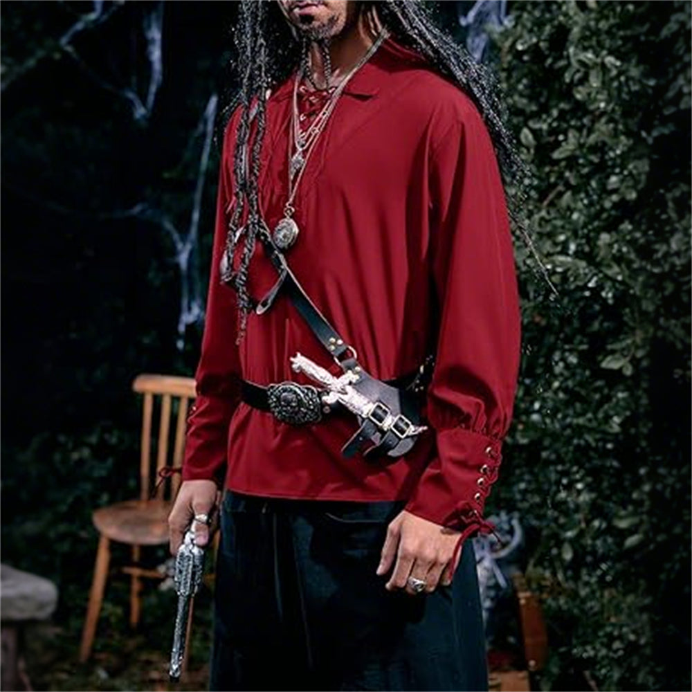 Pirate Style Tunic Drawstring Desing - Retrorobe