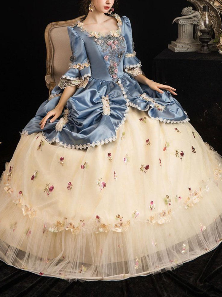 Rococo Marie Antoinette Style Gown Robe à la Polonaise