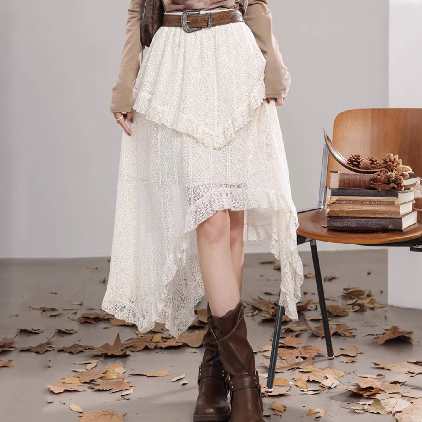 Medieval Rustic Lace Skirt - Retrorobe