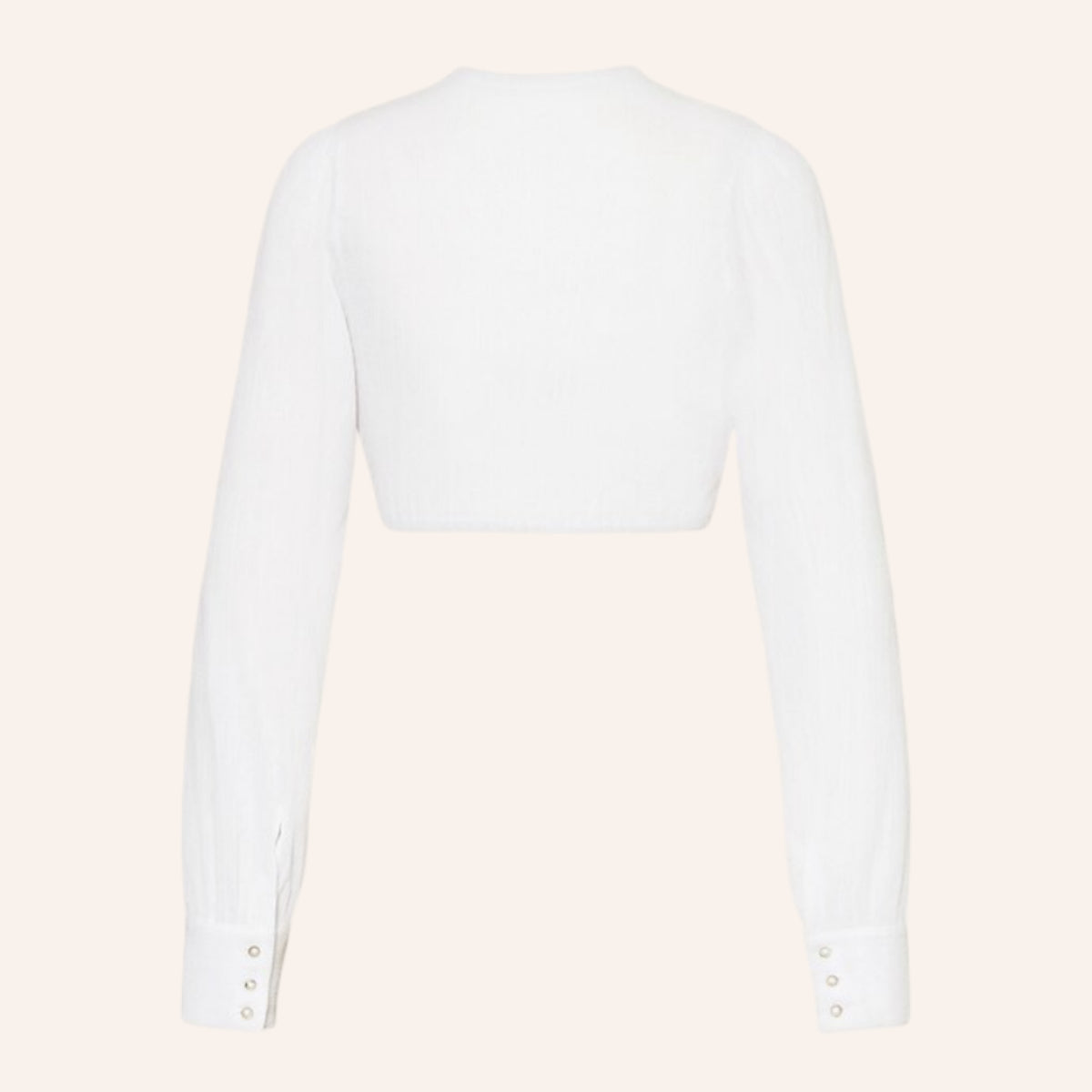 Oktoberfest White Lace Long Sleeve Dirndl Blouse