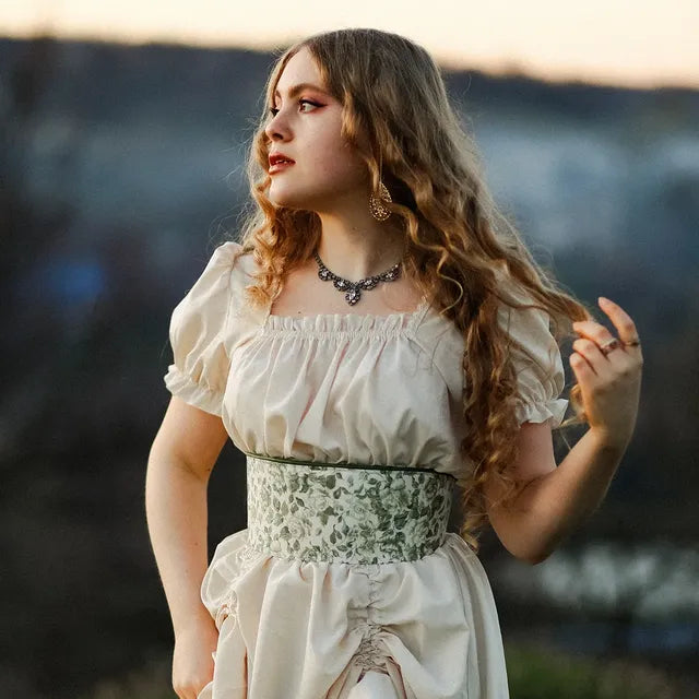 Ruffled Retro Style Women's Medieval Renaissance Dress - Retrorobe