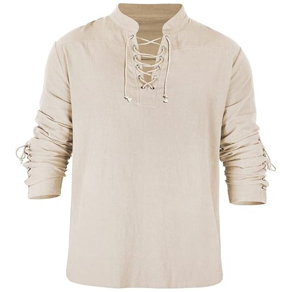 Renaissance Lace-up Design Tops Pirate Shirts - Retrorobe