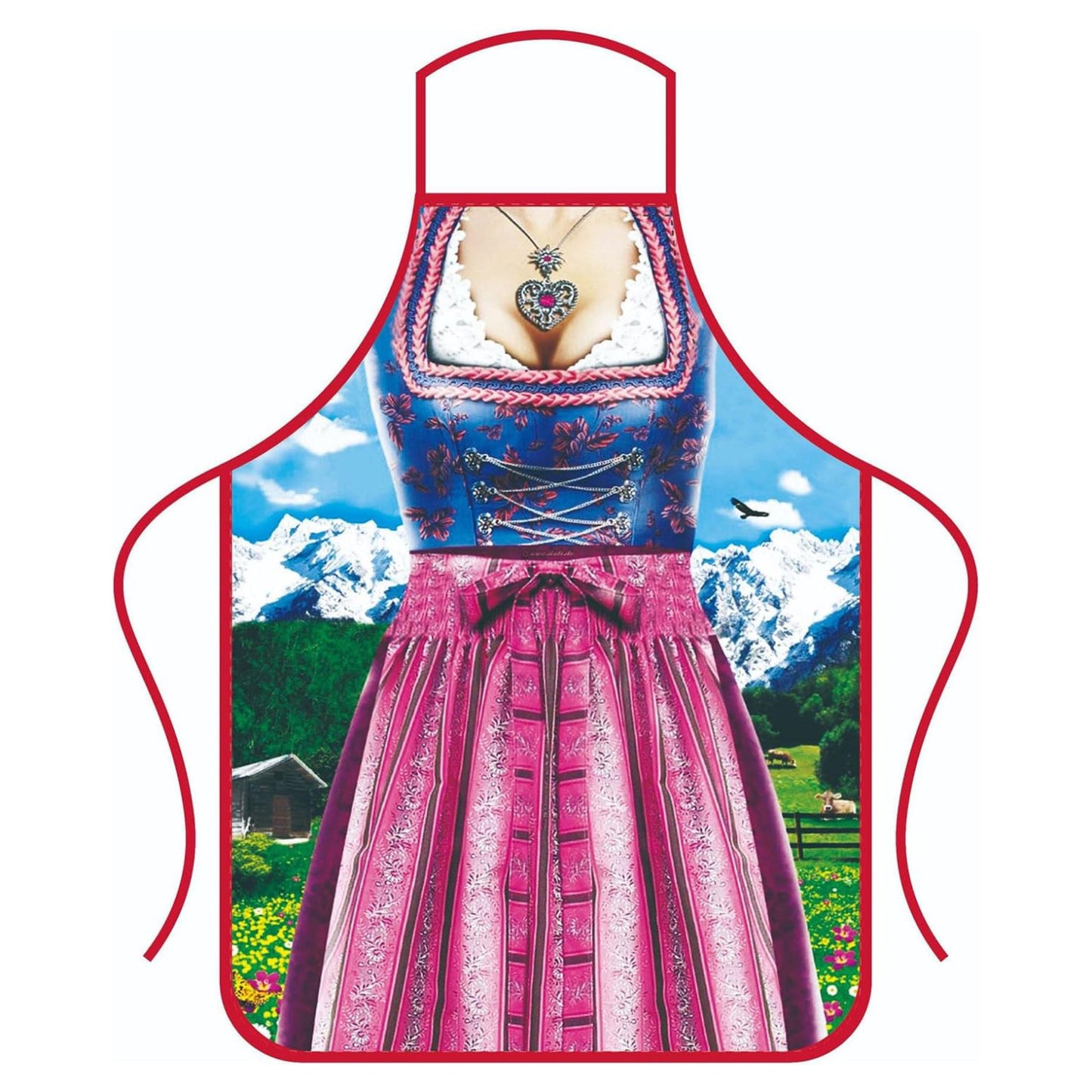 Tablier imprimé Oktoberfest Lederhosen & Dirndl pour couples