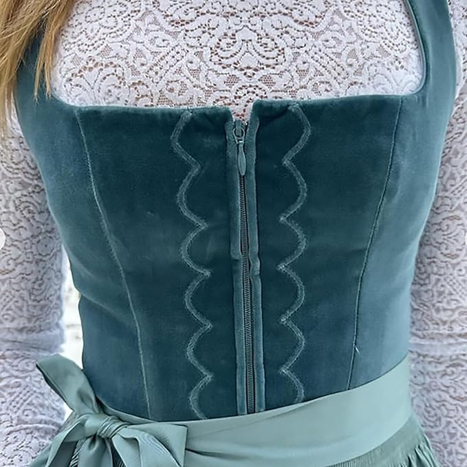 Oktoberfest Faux Fleece Dirndl with Apron