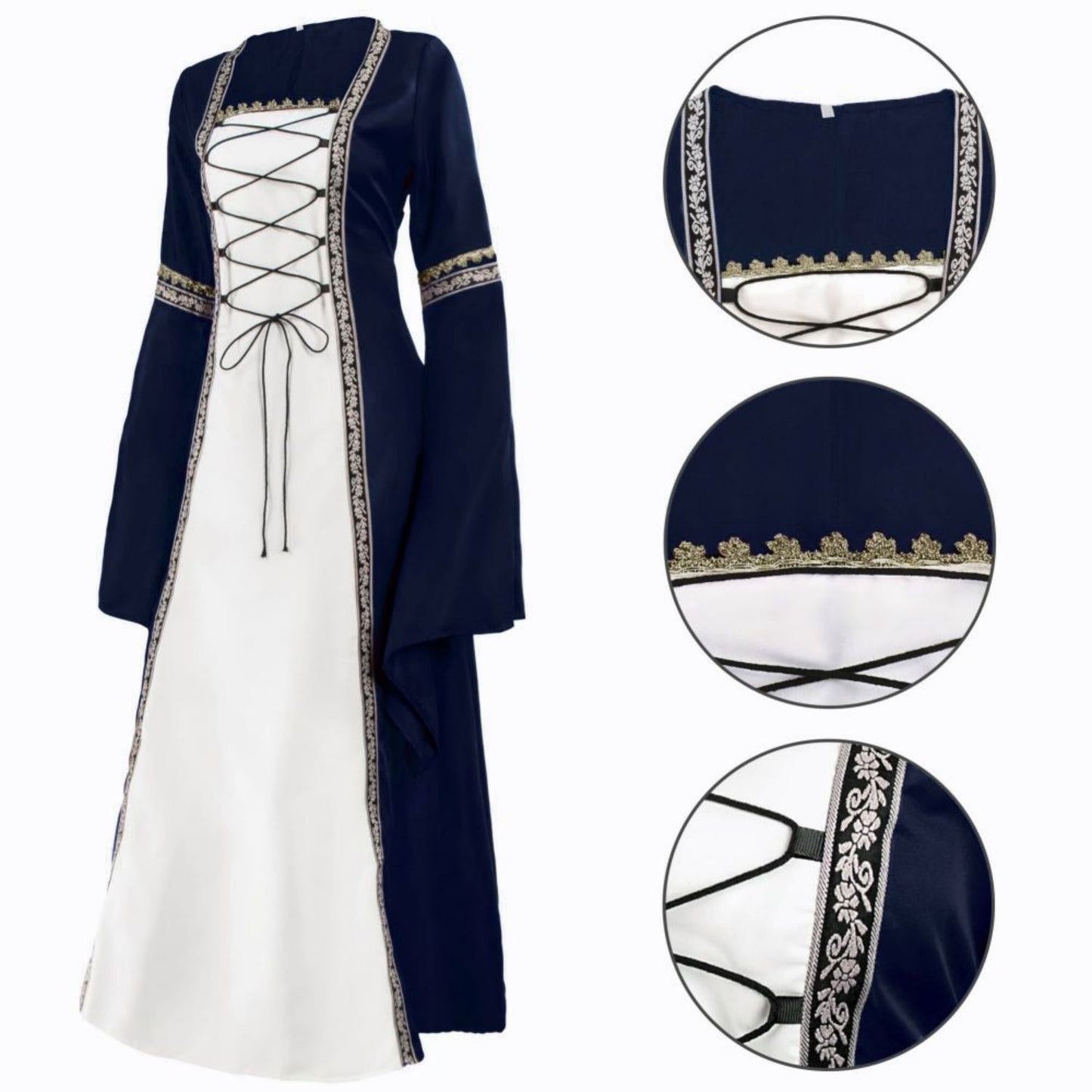 Irish Medieval Renaissance Dress Plus Size Design - Retrorobe