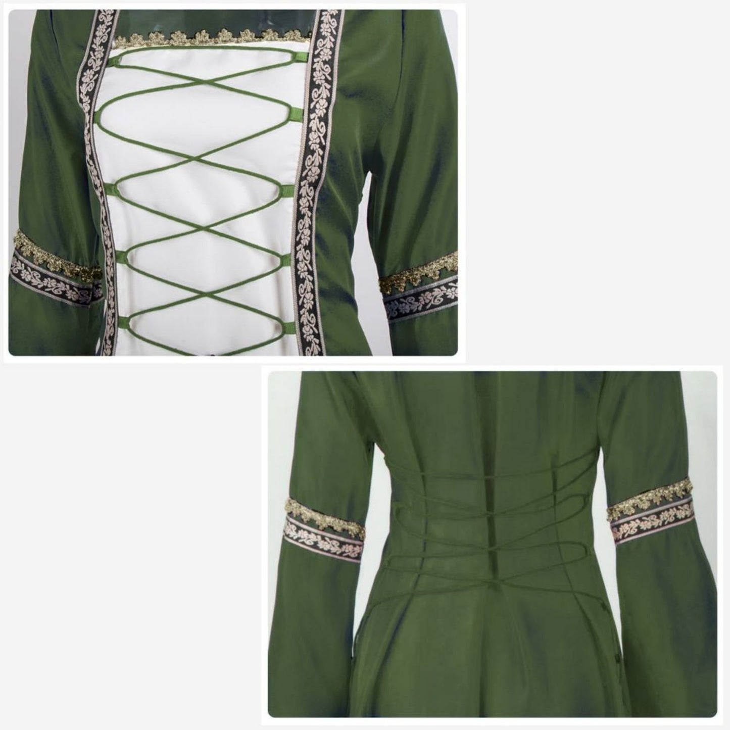 Irish Medieval Renaissance Dress Plus Size Design - Retrorobe