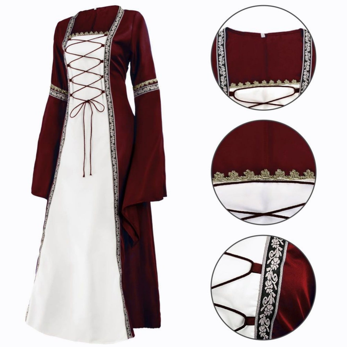 Irish Medieval Renaissance Dress Plus Size Design - Retrorobe