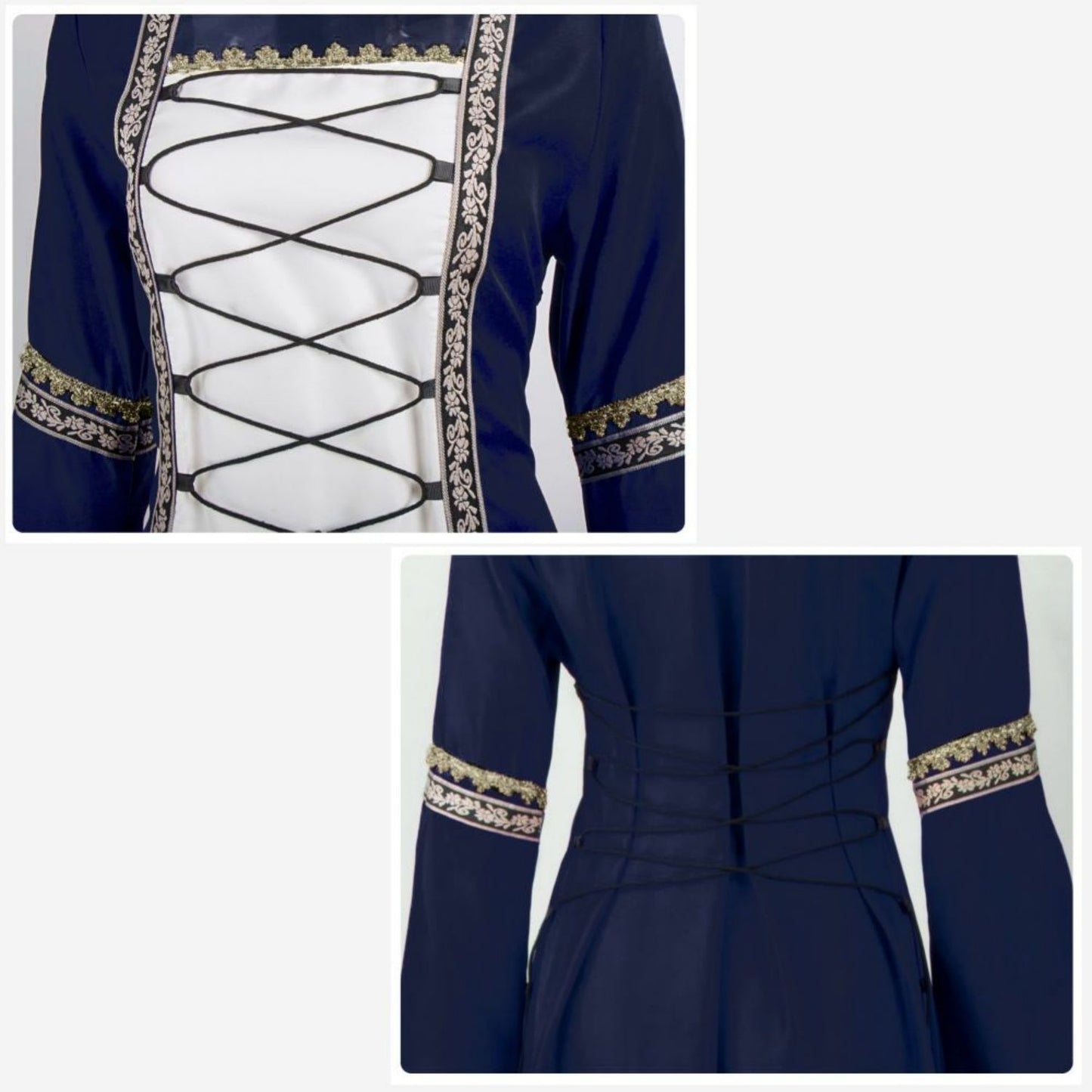 Irish Medieval Renaissance Dress Plus Size Design - Retrorobe