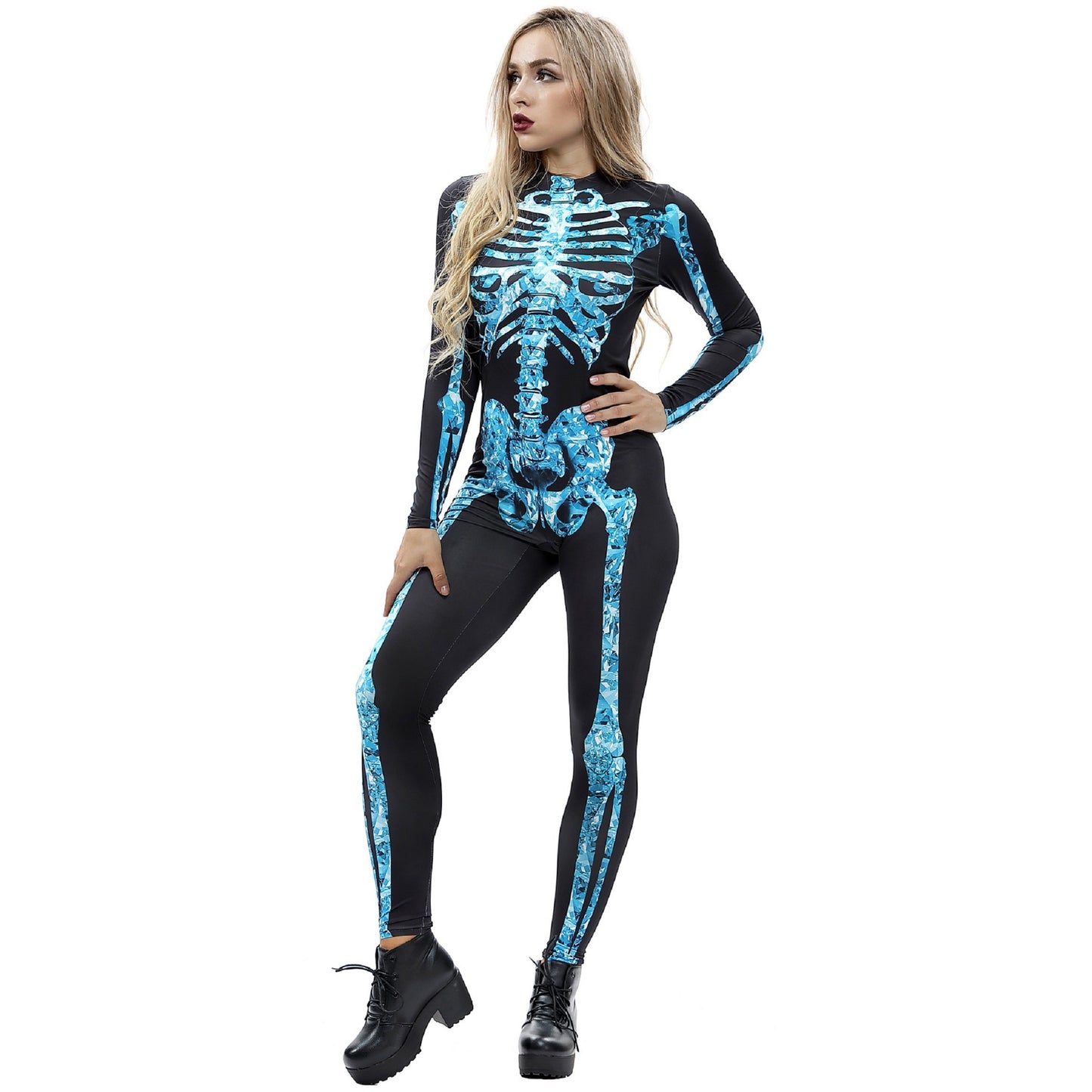 Skeleton Skull Full Body Catsuit