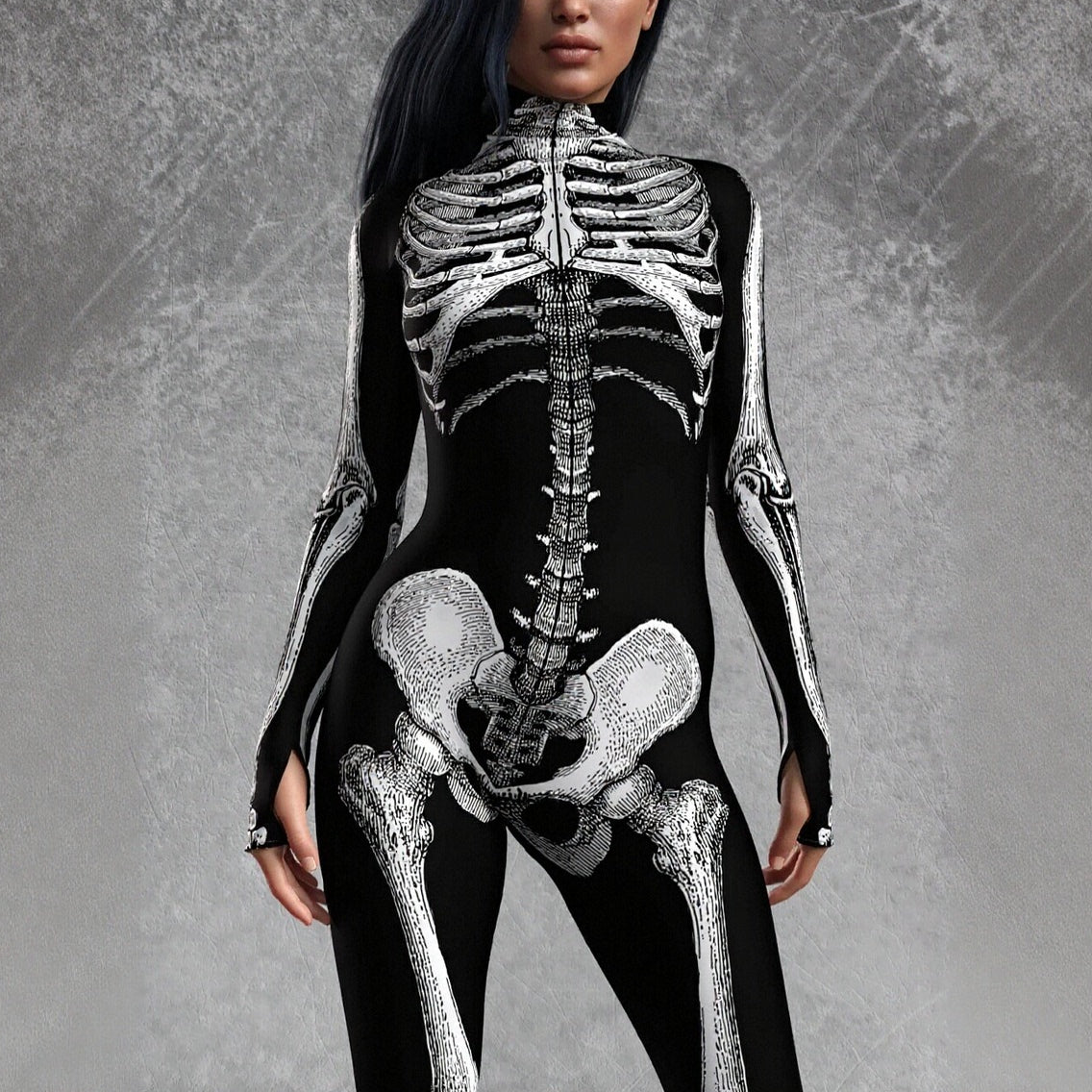 Women's Skull Skeleton Bodysuit