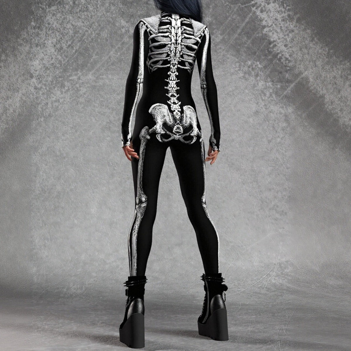 Women's Skull Skeleton Bodysuit