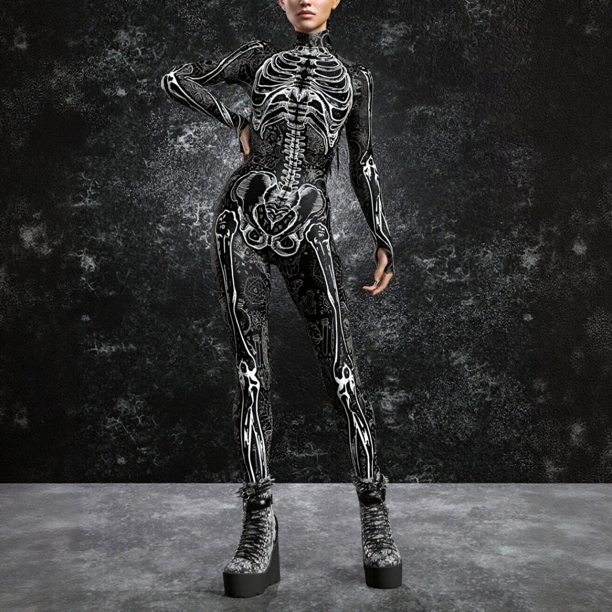Women’s Full Body Skeleton Catsuit