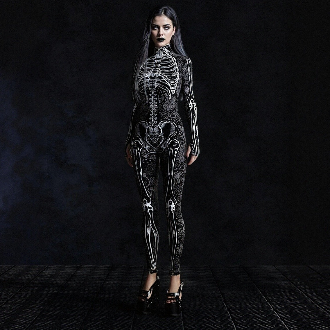 Women’s Full Body Skeleton Catsuit