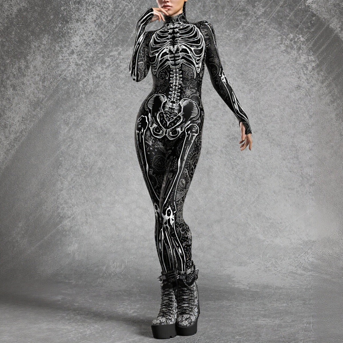 Women’s Full Body Skeleton Catsuit